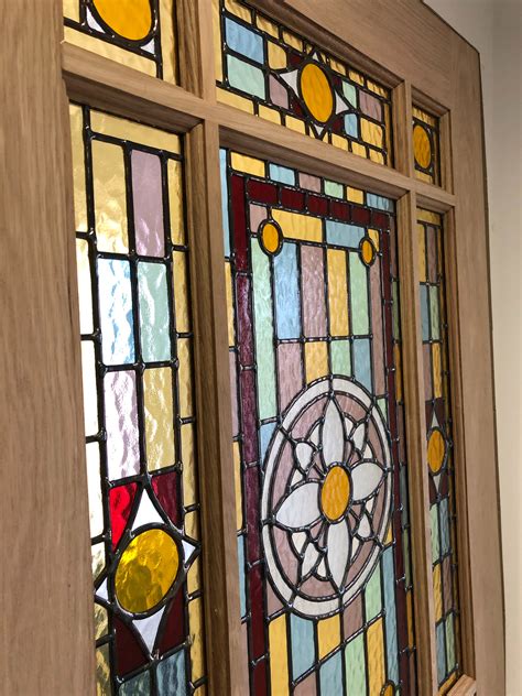 internal stained glass downham oak door geleta doors