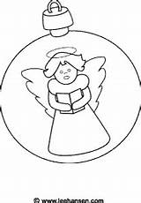 Christmas Coloring Ornament Pages Angel Ornaments Tree Decoration Seasonal Might Enjoy Also These Singing sketch template