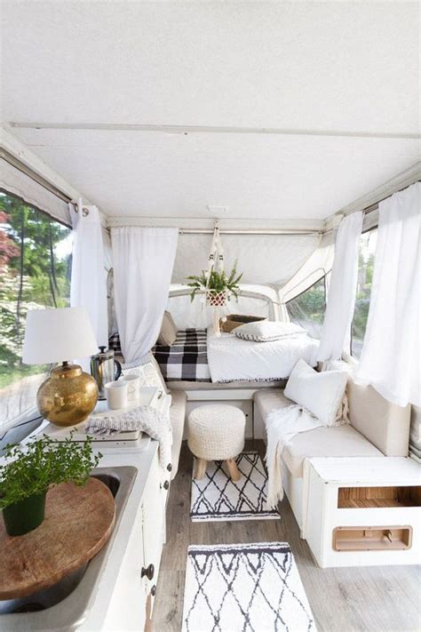 pop  camper makeover ideas   budget caravan interior remodeled campers home