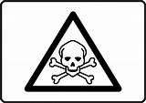 Poison Sign Safety Poisonous Toxic Clipart Symbol Chemical Signage Chemicals Clip Graphic Cliparts Library sketch template