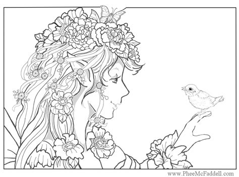 flower fairy coloring pages coloring home