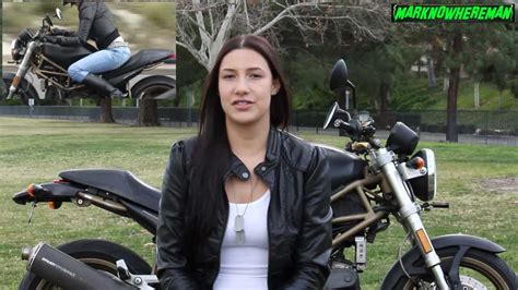 her advice to the beginner motorcycle riders out there