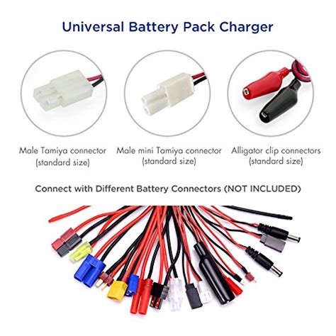 tenergy universal rc battery charger  nimhnicd   battery packs fast charger  rc car