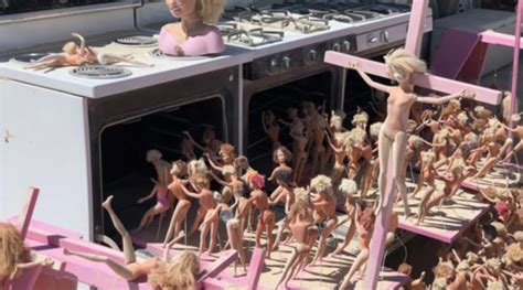 burning man festival features holocaust camp themed barbie