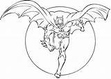 Batman Coloring Pages Flying Kids sketch template