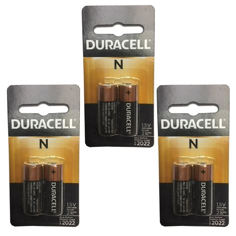 3x Duracell 2pk 1 5v N Size Alkaline Batteries Lr1 E90 910a Mn9100 Usa