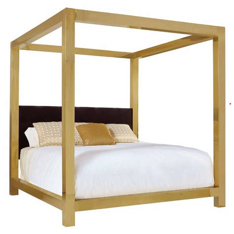 kensington brass king canopy bed