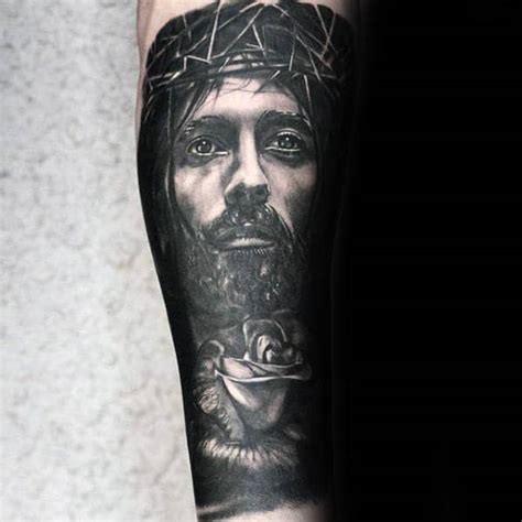 50 Jesus Forearm Tattoo Designs For Men Christ Ink Ideas