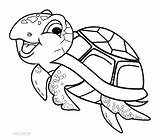 Turtle Coloring Sea Pages Printable Kids Cool2bkids sketch template