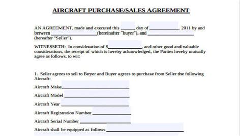 sales agreement forms