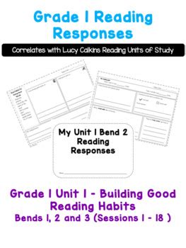grade  unit  bends     reading response packets bundle lucy