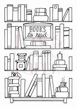 Bookcase Dorthea sketch template