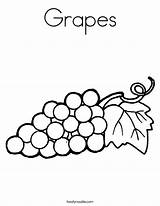 Grapes Coloring Pages Printable La Uva Worksheet Printables Leaf sketch template