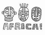 Africanas Tribes Africana Africanos Africano áfrica Tribus Coloringcrew Tribos Estaticos Etnicos Culturas Máscaras Colored Tambor Drum Cdn4 sketch template