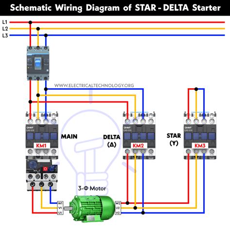 star delta starter  timer power control diagrams