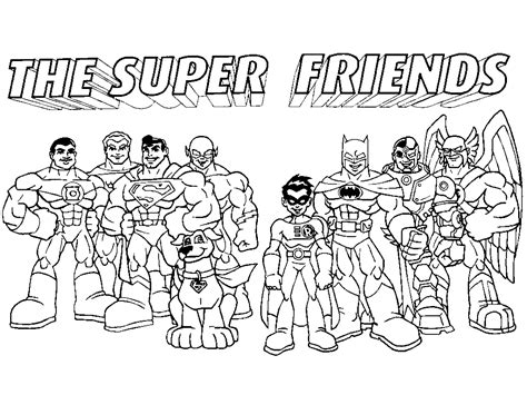 dc super friends coloring pages  getcoloringscom  printable
