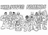 Coloring Super Dc Friends Pages Getcolorings Printable Color sketch template