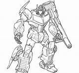 Optimus Prime Transformers Cricut sketch template