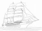 Kapal Layar Mewarnai Laut Lukisan Perahu Nelayan Pensil Belajar sketch template