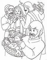 Jesus Coloring Miracles Pages Getdrawings sketch template