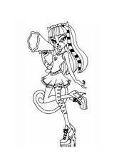 Coloring Monster High Pages Purrsephone Dolls sketch template