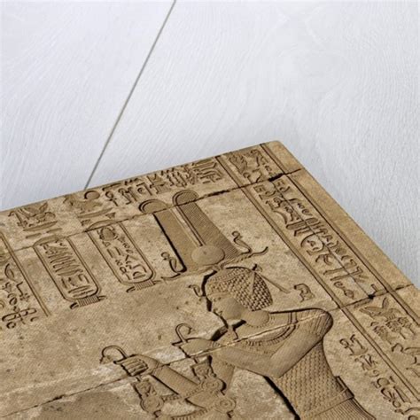 Ancient Egyptian Sunken Relief Depicting Emperor Trajan