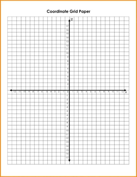 coordinate graph paper  numbers  printable graph paper