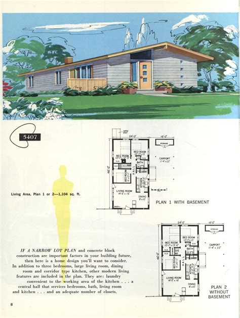 pin  david carr  vintage architecture  house mid century modern house plans mid