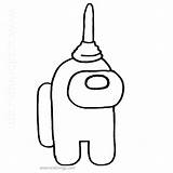 Emoji Xcolorings Crewmate Traitor Impostor Lineart Deduction Plunger sketch template
