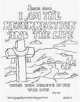 Resurrection Am Coloring Pages Life Kids Printable Jesus Sheets Sunday Bible John Easter Bread School Adron Mr Color Colouring Preschoolers sketch template