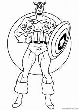 Coloring Pages Captain America Coloring4free Printable sketch template