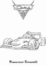 Cars Francesco Coloring Bernoulli Printable Pages Ecoloringpage Disney Template sketch template