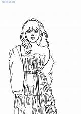 Swift Taylor Coloring Pages Print Wonder Adults sketch template