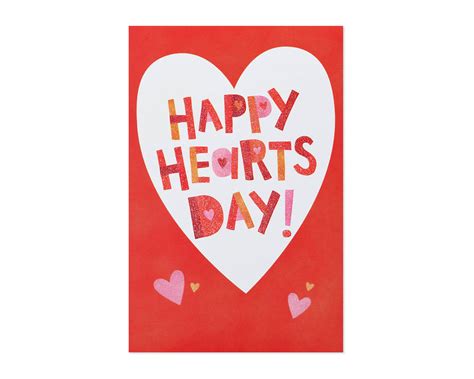 happy hearts day valentines day card  count american