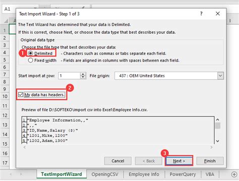 import csv data  excel  handy approaches