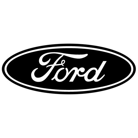 ford logo black  white brands logos