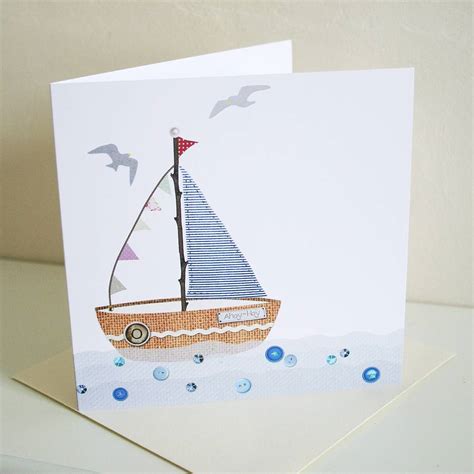Seaside Sailboat Card By Cherry Pie Lane