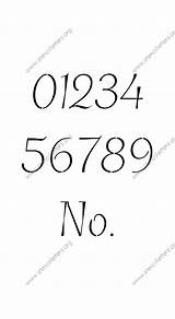 Stencils Number Fancy Italic Numbers Letter Stencil Uses Fast Easy Stencilletters sketch template