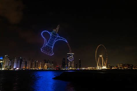 dont   stunning drone show  bluewaters  dubai