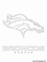 Broncos sketch template