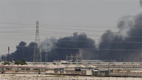 major saudi oil installations hit  drone strike   blames iran   york times