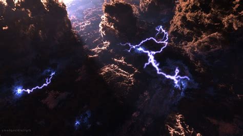artwork fantasy art digital art storm lightning clouds wallpapers