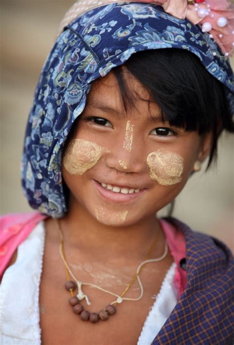 Myanmar Burma Smiling Girl Dietmar Temps Photography