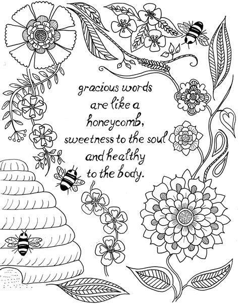 inspirational coloring pages  scripture
