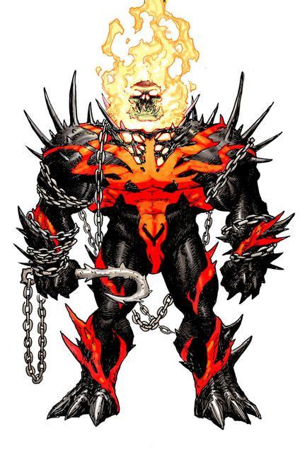 circle of four symbiotes marvel red hulk ghost rider