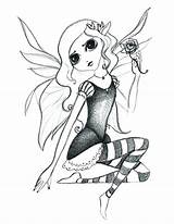 Fairy Coloring Gothic Pages Drawings Fairies Dark Drawing Printable Sketches Draw Color Sketch Print Getcolorings Paintingvalley Astounding Getdrawings Disney Colorings sketch template