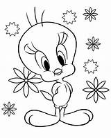 Coloring Tweety Bird Pages Color Cute Kids Floral Printable Precious Moments Drawing Print Play Looney Tunes Baby sketch template