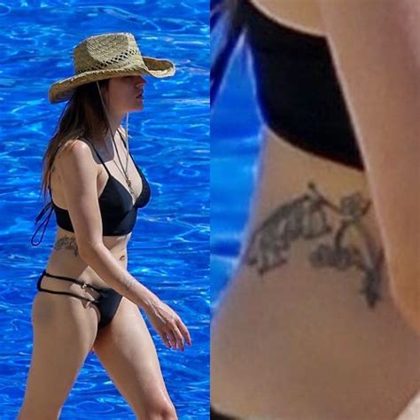 Frances Bean Cobain Flowers Side Tattoo Steal Her Style