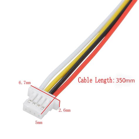 pcs mini micro jst  mm sh  pin konektor zapojte kable kable awg