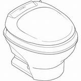 Saver Toilet Flush Rv Thetford Aqua Magic Low Pro Hand Water sketch template